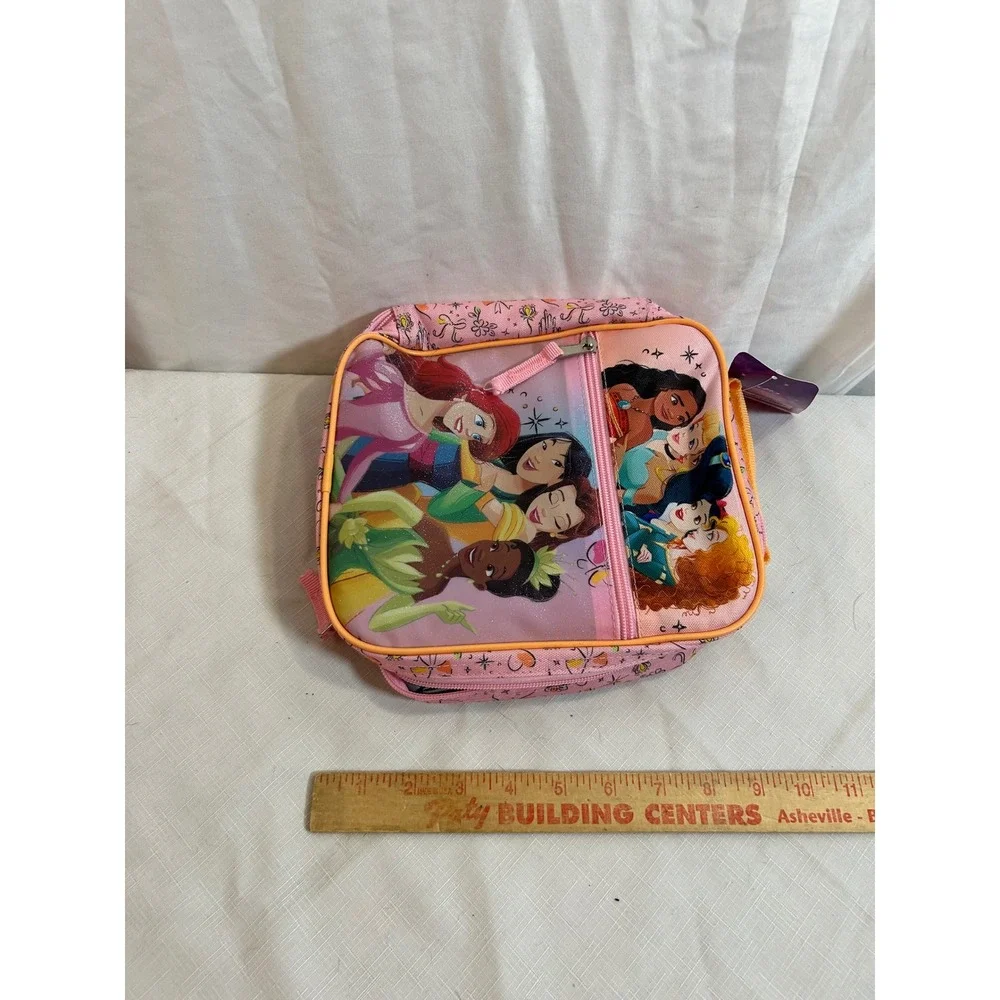 Disney Princess Lunch Bag OS Pink Insulated Zippered Kids DPCO95-W